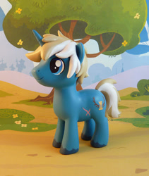 Size: 803x950 | Tagged: safe, artist:krowzivitch, derpibooru import, oc, oc:wooded bastion, pony, unicorn, figurine, irl, male, photo, solo, stallion