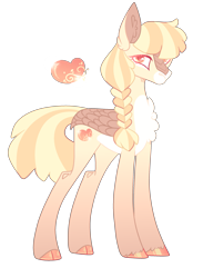 Size: 2233x3047 | Tagged: safe, artist:lilywolfpie-yt, derpibooru import, oc, hybrid, kirin, female, interspecies offspring, magical lesbian spawn, offspring, parent:applejack, parent:autumn blaze, parents:autumnjack, simple background, solo, transparent background