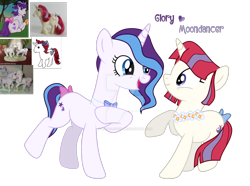 Size: 1280x953 | Tagged: safe, artist:hate-love12, derpibooru import, glory, moondancer, moondancer (g1), pony, g1, g4, deviantart watermark, female, g1 to g4, generation leap, glorydancer, lesbian, obtrusive watermark, shipping, simple background, transparent background, watermark