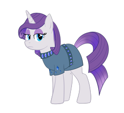 Size: 3469x3169 | Tagged: safe, artist:catlover1672, derpibooru import, maud pie, rarity, pony, unicorn, alternate hairstyle, clothes, eyeshadow, female, frown, gem, horn, makeup, mare, robe, simple background, transparent background, unamused