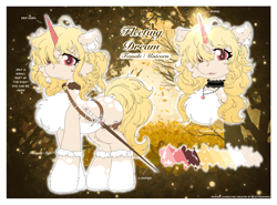 Size: 3643x2689 | Tagged: safe, alternate version, artist:焰心fireworks, derpibooru import, oc, oc:浮梦 (fleeting dream), unicorn, female, mare, reference sheet