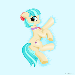 Size: 8000x8000 | Tagged: safe, artist:acid, derpibooru import, coco pommel, earth pony, pony, bed, cute, high res