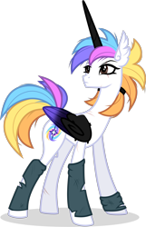 Size: 1820x2833 | Tagged: safe, artist:helenosprime, derpibooru import, oc, oc:helenos, alicorn, pony, alicorn oc, colored horn, colored wings, female, horn, mare, simple background, slim, solo, transparent background, wings