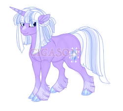 Size: 2290x2072 | Tagged: safe, artist:gigason, derpibooru import, oc, oc only, oc:icicle, pony, unicorn, eye clipping through hair, female, horn, mare, offspring, parent:double diamond, parent:twilight sparkle, simple background, solo, transparent background, unicorn oc, watermark