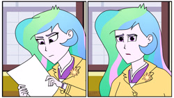 Size: 3840x2160 | Tagged: safe, artist:altynp, derpibooru import, princess celestia, principal celestia, equestria girls, equestria girls-ified meme, female, meme, samuel johnson, solo, unamused, what the fuck am i reading