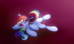 Size: 2500x1500 | Tagged: safe, artist:rejiser, derpibooru import, rainbow dash, pegasus, pony, female, solo