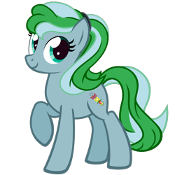 Size: 1200x1200 | Tagged: safe, artist:the smiling pony, derpibooru import, oc, oc only, oc:skewer delight, earth pony, .svg available, 2023 community collab, derpibooru community collaboration, looking at you, simple background, smiling, solo, svg, transparent background, vector