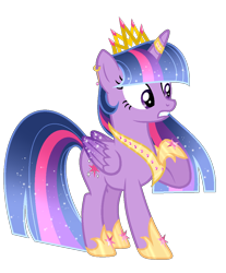 Size: 960x1160 | Tagged: safe, artist:existencecosmos188, artist:raini-bases, derpibooru import, twilight sparkle, twilight sparkle (alicorn), alicorn, pony, base used, colored wings, crown, ear piercing, earring, ethereal mane, eyelashes, female, gradient wings, grin, hoof shoes, horn, horn ring, jewelry, mare, older, older twilight, peytral, piercing, raised hoof, raised leg, regalia, ring, simple background, smiling, solo, sparkly wings, starry mane, tiara, transparent background, wings