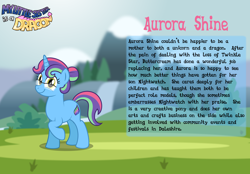 Size: 3014x2102 | Tagged: safe, artist:aleximusprime, derpibooru import, oc, oc only, oc:aurora shine, pony, unicorn, fanfic:my little sister is a dragon, bio, raised hoof, raised leg, solo