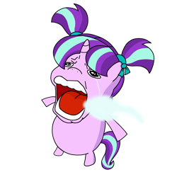 Size: 2048x2048 | Tagged: safe, artist:aldaplayer, derpibooru import, starlight glimmer, pony, unicorn, anime, anime reference, bipedal, crying, female, filly, filly starlight glimmer, foal, meme, one piece, open mouth, ponified, ponified meme, simple background, solo, the one piece is real, tony tony chopper, transparent background, younger