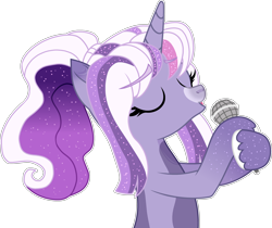 Size: 4058x3402 | Tagged: safe, artist:rickysocks, derpibooru import, oc, oc only, pony, unicorn, base used, female, mare, microphone, simple background, solo, transparent background