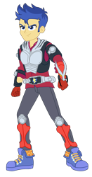 Size: 1900x3629 | Tagged: safe, artist:gmaplay, derpibooru import, flash sentry, human, better together, cheer you on, equestria girls, converse, kamen rider, kamen rider ryuki, shoes, simple background, solo, transparent background