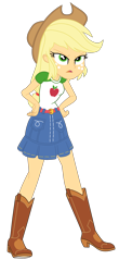 Size: 1800x4103 | Tagged: safe, artist:gmaplay, derpibooru import, applejack, better together, equestria girls, rollercoaster of friendship, simple background, solo, transparent background