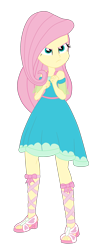 Size: 1900x5085 | Tagged: safe, artist:gmaplay, derpibooru import, fluttershy, better together, equestria girls, rollercoaster of friendship, fluttershy boho dress, simple background, solo, transparent background