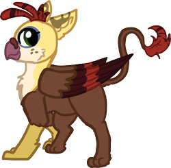 Size: 1394x1364 | Tagged: safe, artist:nootaz, derpibooru import, oc, oc only, griffon, chubby, commission, griffon oc, simple background, solo, transparent background