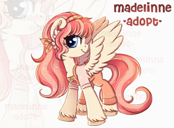 Size: 4003x2961 | Tagged: safe, artist:madelinne, derpibooru import, oc, oc only, pegasus, adoptable, adoptable open, adoption, clothes, farmer, food, solo, strawberry, zoom layer