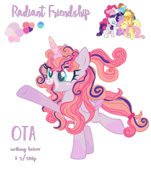 Size: 1363x1554 | Tagged: safe, artist:vernorexia, derpibooru import, applejack, fluttershy, pinkie pie, rainbow dash, rarity, twilight sparkle, oc, alicorn, pony, g4, adoptable, base used, blaze (coat marking), clothes, coat markings, colored wings, curly hair, curly mane, facial markings, freckles, fusion, gradient eyes, long mane, mane six, mane six fusion, multicolored mane, multicolored wings, ponytail, simple background, socks, transparent background, wings