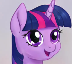 Size: 680x599 | Tagged: safe, artist:thisponydoesnotexist, derpibooru import, machine learning generated, twilight sparkle, unicorn twilight, pony, unicorn, bust, female, mare, portrait, solo, thisponydoesnotexist