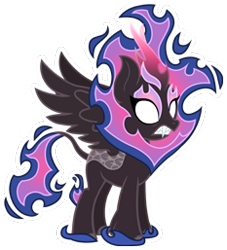 Size: 233x257 | Tagged: safe, derpibooru import, twilight sparkle, kirin, nirik, gameloft, kirin twilight, kirin-ified, simple background, solo, species swap, transparent background, winged kirin