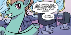 Size: 1334x674 | Tagged: safe, artist:kate sherron, derpibooru import, idw, zephyr breeze, pegasus, pony, g4, spoiler:comic, spoiler:comic74, dialogue, male, solo, speech bubble, stallion