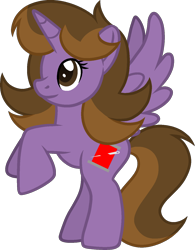 Size: 1128x1443 | Tagged: safe, artist:tanahgrogot, artist:thegrinningreaper09, derpibooru import, oc, oc only, oc:princess kincade, alicorn, pony, alicorn oc, base used, female, horn, mare, simple background, solo, toy, transparent background, vector, wings