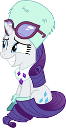 Size: 3000x5824 | Tagged: safe, artist:cloudyglow, derpibooru import, rarity, best gift ever, .ai available, simple background, sitting, solo, transparent background, vector