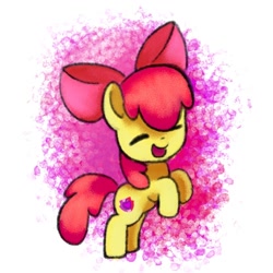 Size: 1500x1500 | Tagged: safe, artist:andromedasparkz, derpibooru import, apple bloom, earth pony, pony, female, filly, foal, solo