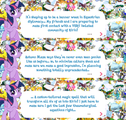 Size: 2048x1939 | Tagged: safe, derpibooru import, twilight sparkle, twilight sparkle (alicorn), alicorn, pony, crown, dialogue, dialogue box, english, event, female, folded wings, gameloft, horn, jewelry, mare, mobile game, my little pony: magic princess, official, regalia, solo, speech bubble, text, wings