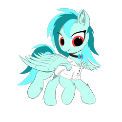 Size: 2160x2160 | Tagged: safe, alternate version, artist:acid, derpibooru import, oc, oc only, oc:icy frost, pegasus, pony, 2023 community collab, clothes, derpibooru community collaboration, female, simple background, solo, transparent background