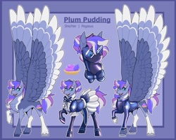 Size: 2048x1642 | Tagged: safe, artist:parrpitched, derpibooru import, oc, oc only, oc:plum pudding(fire), oc:plum pudding(fireverse), pegasus, pony, clothes, female, fireheart76's latex suit design, kink, large wings, latex, latex chef, latex coat, latex maid, latex mask, latex stockings, latex suit, maid, mare, pegasus oc, prisoners of the moon, rubber, stockings, thigh highs, visor, wings