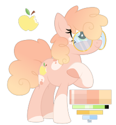 Size: 2300x2465 | Tagged: safe, artist:monochrome-sunsets, derpibooru import, oc, oc only, earth pony, pony, female, glasses, magical lesbian spawn, mare, offspring, parent:applejack, parent:pinkie pie, parents:applepie, simple background, solo, transparent background