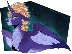 Size: 1600x1209 | Tagged: safe, artist:yuyusunshine, derpibooru import, oc, oc only, alicorn, pony, alicorn oc, chest fluff, complex background, horn, male, simple background, solo, stallion, transparent background, wings