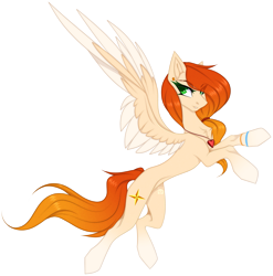 Size: 2821x2859 | Tagged: safe, artist:ouijaa, derpibooru import, oc, oc only, pegasus, pony, cel shading, chest fluff, coat markings, colored, colored wings, ear piercing, eye clipping through hair, eyebrows, eyelashes, gradient hair, gradient hooves, gradient mane, gradient tail, green eyes, gritted teeth, hair tie, high res, jewelry, looking back, multicolored wings, necklace, open mouth, pegasus oc, pendant, piercing, raised hooves, rearing, shading, side view, simple background, slim, socks (coat marking), solo, spread wings, tail, teeth, thin, transparent background, two toned wings, watermark, wings, wristband