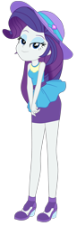 Size: 1500x4345 | Tagged: safe, artist:gmaplay, derpibooru import, rarity, better together, equestria girls, hat, rarity peplum dress, simple background, solo, transparent background