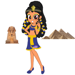 Size: 1280x1280 | Tagged: safe, artist:mapleb, derpibooru import, oc, oc only, anthro, human, equestria girls, commission, egypt, egyptian, humanized, simple background, solo, transparent background