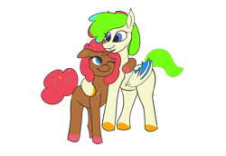 Size: 3048x2100 | Tagged: safe, artist:mostvaluedpony, derpibooru import, oc, oc:cuddle cakes, bat pony, unicorn, 2023 community collab, derpibooru community collaboration, duo, hug, simple background, transparent background