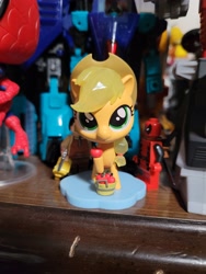 Size: 3024x4032 | Tagged: safe, derpibooru import, applejack, blind bag, irl, photo, toy