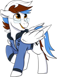 Size: 917x1241 | Tagged: safe, artist:rutkotka, derpibooru import, oc, oc only, oc:soul beat, pegasus, pony, 2023 community collab, commission, derpibooru community collaboration, male, pegasus oc, simple background, smiling, solo, stallion, transparent background, your character here