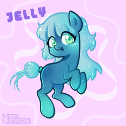 Size: 2000x2000 | Tagged: safe, artist:seasemissary, derpibooru import, oc, oc:jelly, earth pony, pony, female, filly, foal, solo