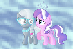 Size: 1048x714 | Tagged: safe, artist:andromedasparkz, derpibooru import, diamond tiara, silver spoon, earth pony, female, filly, foal