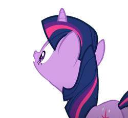 Size: 597x552 | Tagged: safe, derpibooru import, edit, edited screencap, screencap, twilight sparkle, unicorn twilight, unicorn, the best night ever, background removed, looking down, simple background, solo, transparent background