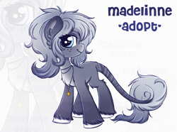 Size: 3116x2318 | Tagged: safe, artist:madelinne, derpibooru import, oc, oc only, pony, adoptable, adoptable open, jewelry, leonine tail, necklace, solo, tail, zoom layer