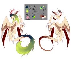 Size: 2683x2236 | Tagged: safe, artist:prettyshinegp, derpibooru import, oc, oc only, draconequus, draconequus oc, duo, reference sheet, simple background, transparent background
