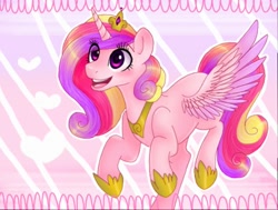 Size: 512x387 | Tagged: safe, derpibooru import, princess cadance, alicorn, cute, cutedance, female, heart, mare, open mouth, solo, teeth