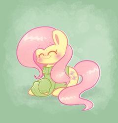 Size: 2617x2723 | Tagged: safe, artist:typhwosion, derpibooru import, fluttershy, pegasus, clothes, solo, sweater