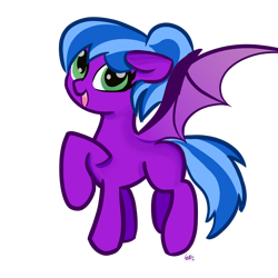 Size: 3000x3000 | Tagged: safe, artist:paintedskies, derpibooru import, oc, oc only, oc:benevolent angel, bat pony, pony, 2023 community collab, bat pony oc, blue mane, derpibooru community collaboration, green eyes, simple background, solo, transparent background