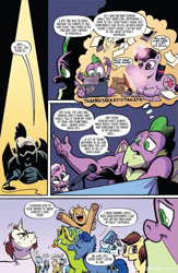 Size: 625x960 | Tagged: safe, artist:andypriceart, idw, spike, twilight sparkle, gigachad spike, idw comics, older, older spike, spike the watcher, typewriter