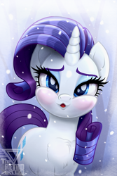 Size: 1992x2987 | Tagged: safe, artist:theretroart88, derpibooru import, rarity, pony, unicorn, beautiful, chest fluff, christmas, cute, holiday, looking at you, open mouth, raribetes