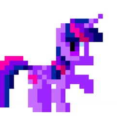 Size: 1237x1280 | Tagged: safe, artist:andromedasparkz, derpibooru import, twilight sparkle, twilight sparkle (alicorn), alicorn, female, mare, pixel art, simple background, solo, white background