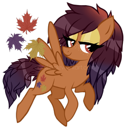 Size: 1118x1138 | Tagged: safe, artist:conflei, derpibooru import, oc, oc only, pegasus, pony, bedroom eyes, eyelashes, female, leaves, mare, pegasus oc, simple background, solo, transparent background, wings